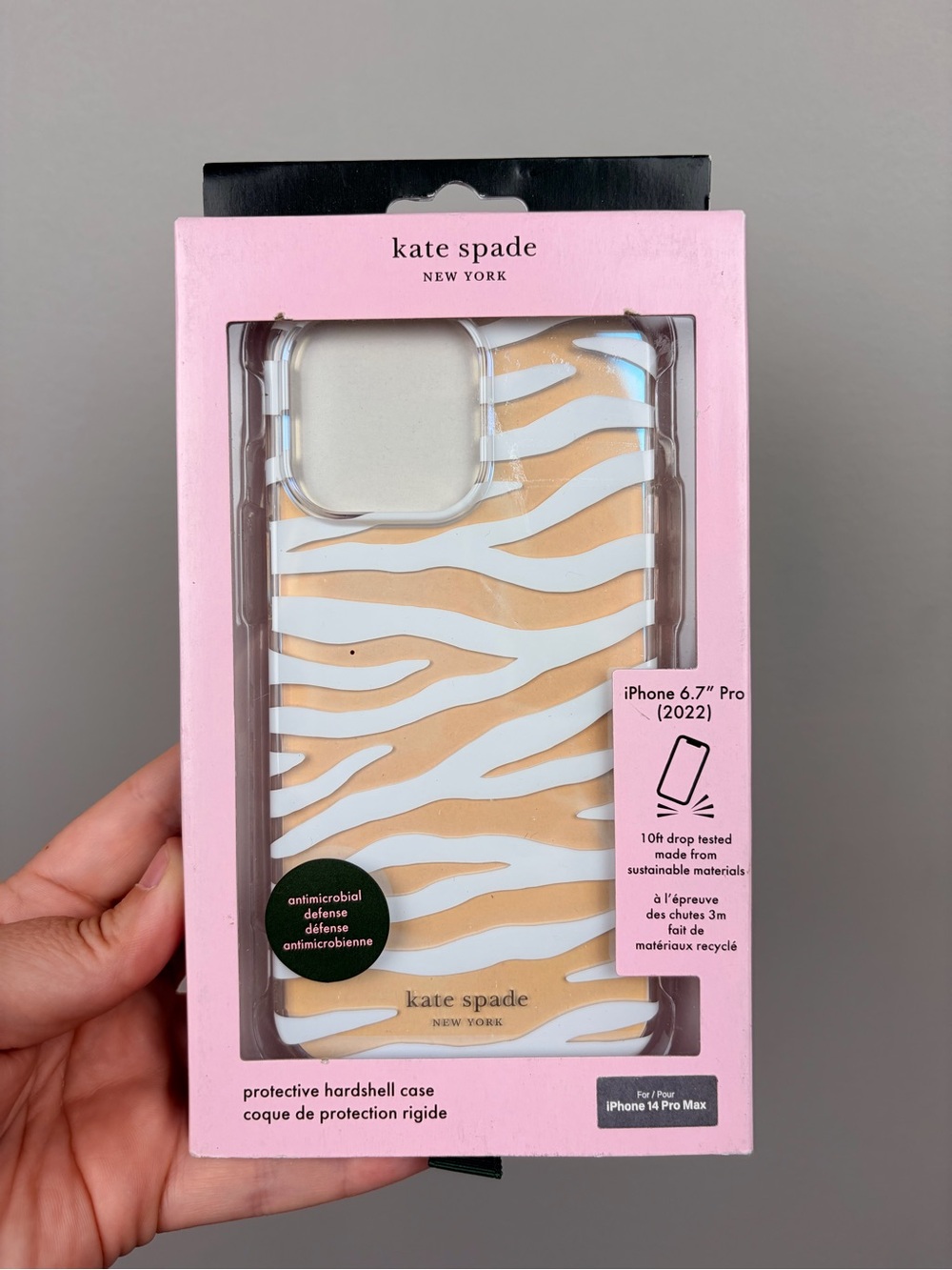 Kate Spade New York iPhone‎ 14 Pro Max Case Zebra Stripe MagSafe Protective